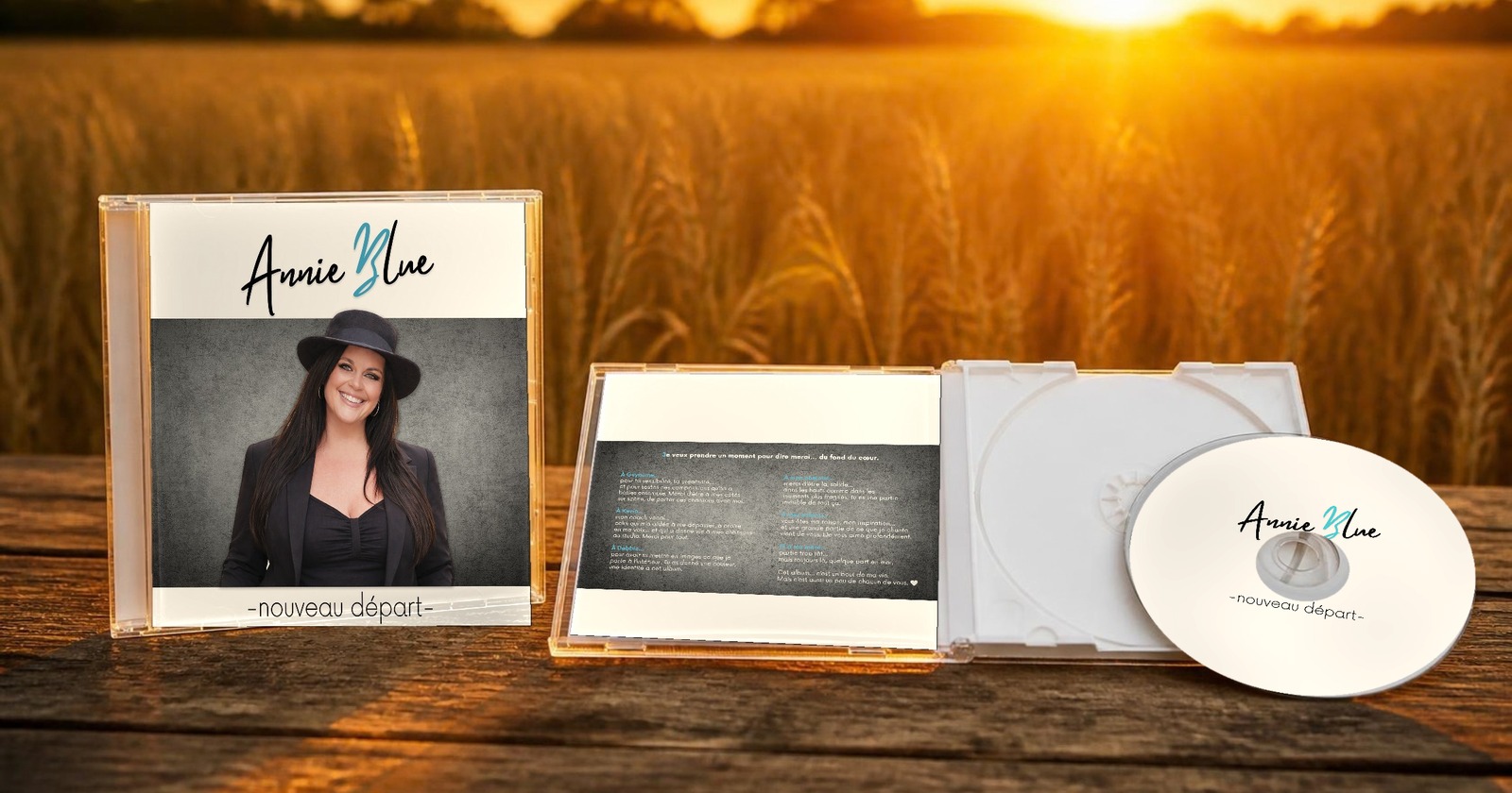 Pochette et CD Annie Blue — Nouveau départ